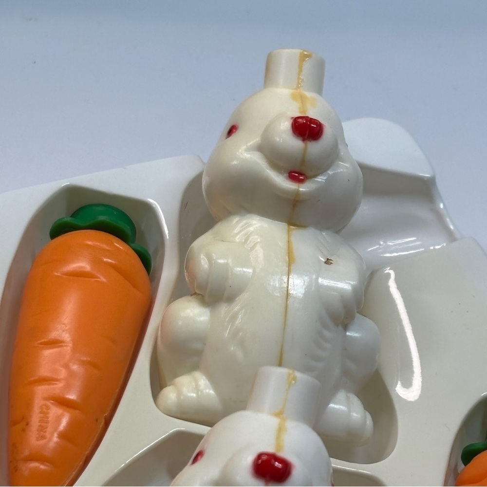 Vintage Carrot N Bunny Lights Blow Mold String Lights Easter - Picture 3 of 14